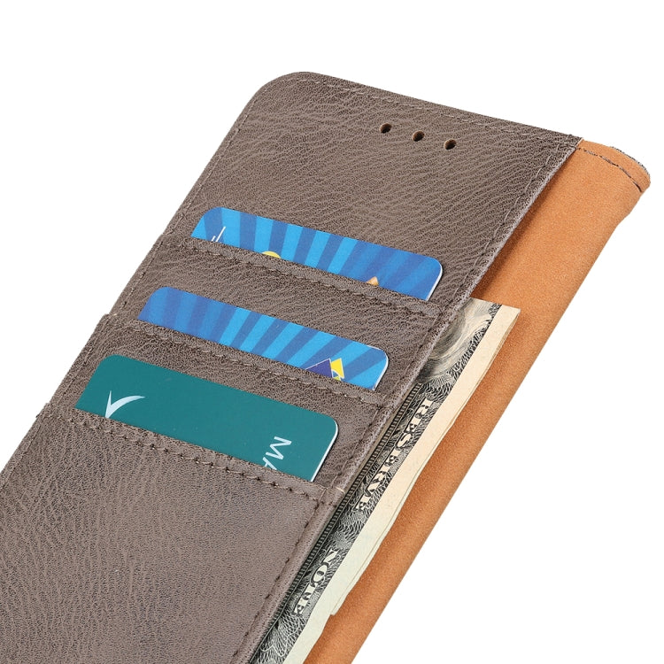 For Xiaomi 14 Pro KHAZNEH Cowhide Texture Flip Leather Phone Case(Khaki)