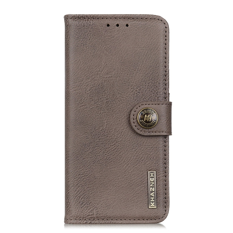 For Xiaomi 14 Ultra KHAZNEH Cowhide Texture Flip Leather Phone Case(Khaki)