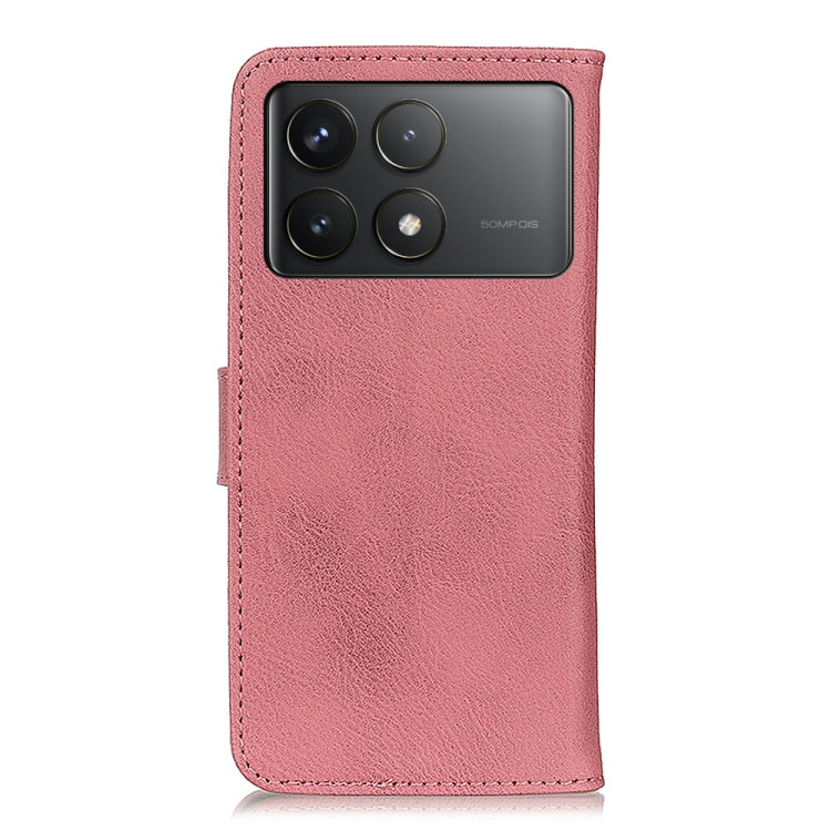 For Xiaomi Redmi K70 5G / K70 Pro 5G KHAZNEH Cowhide Texture Flip Leather Phone Case(Pink)
