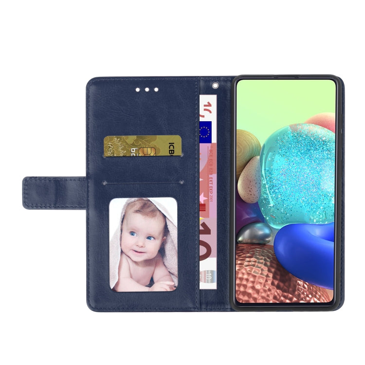 For iPhone 16 Plus HT01 Y-shaped Pattern Flip Leather Phone Case(Blue)