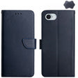 For iPhone 16e Genuine Leather Fingerprint-proof Flip Phone Case(Blue) - iPhone 16e Cases by PMC TechLife | Online Shopping South Africa | PMC TechLife | Buy Now Pay Later Mobicred