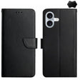 For iPhone 16 Plus Genuine Leather Fingerprint-proof Flip Phone Case(Black) - free shipping - PMC TechLife - Order now!