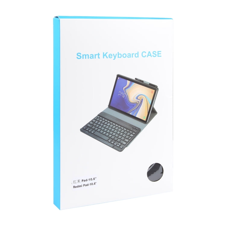 For Xiaomi Redmi Pad SE Ultra-thin Bluetooth Keyboard Leather Case with Touchpad(Black)