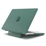 For Macbook Pro 16.2 2023 A2991/A2780 Frosted Translucent Laptop Protective Case(Dark Green)
