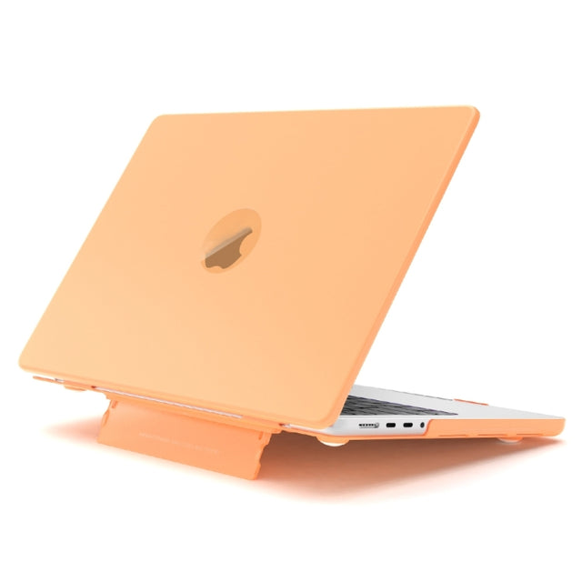 For Macbook Pro 16.2 2023 A2991/A2780 Frosted Translucent Laptop Protective Case(Yellow)