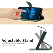 For iPhone 16e Stitching Embossed Leather Phone Case(Green)