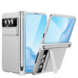 For Google Pixel Fold Integrated Electroplating Pen Slot Folding Phone Case with Stylus(Silver) - free shipping - PMC TechLife - Order now!