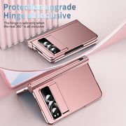 For Google Pixel Fold Integrated Electroplating PC Folding Phone Case(Pink)