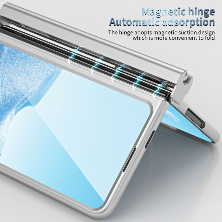 For Google Pixel Fold Integrated Electroplating PC Folding Phone Case(Silver)