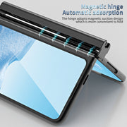 For Google Pixel Fold Integrated Electroplating PC All-inclusive Phone Case with Hinge(Black)