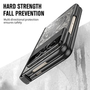 For Google Pixel Fold Mechanical Legend Integrated Electroplating All-inclusive Phone Case(Black)