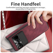 For Google Pixel Fold Integrated Napa Texture All-inclusive Phone Case with Hinge(Red)