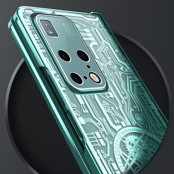 For Huawei Mate X2 Mechanical Legend Integrated Electroplating All-inclusive Phone Case(Silver)