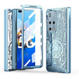 For Huawei Mate X2 Mechanical Legend Integrated Electroplating All-inclusive Phone Case(Blue) - Huawei Cases by PMC TechLife | Online Shopping South Africa | PMC TechLife | Buy Now Pay Later Mobicred