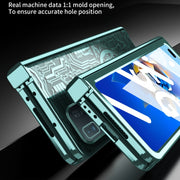 For Huawei Mate X2 Mechanical Legend Integrated Electroplating All-inclusive Phone Case(Blue)