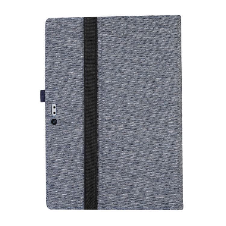 For Microsoft Surface Pro 4/5/6/7 Fabric Leather Tablet Case(Blue)
