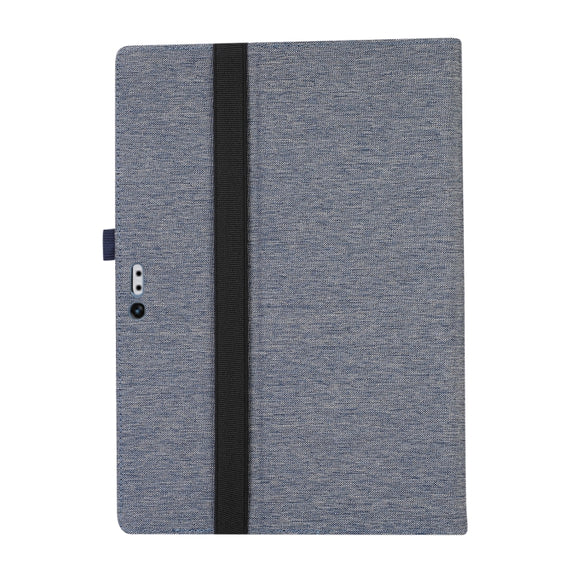 For Microsoft Surface Pro 4/5/6/7 Fabric Leather Tablet Case(Blue)