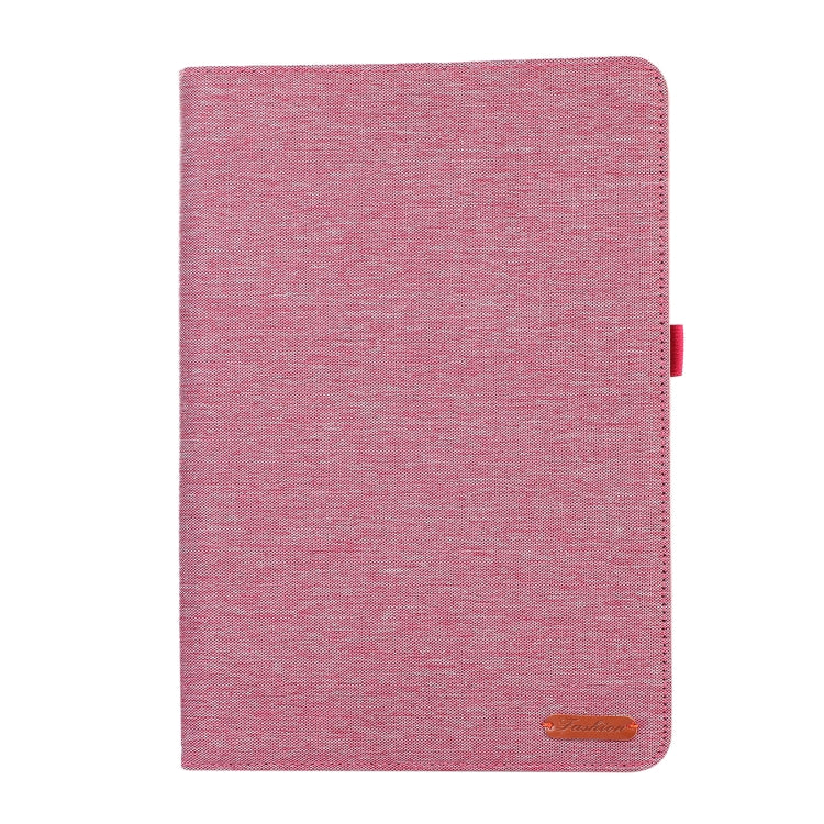 For Microsoft Surface Pro 4/5/6/7 Fabric Leather Tablet Case(Rose Red)