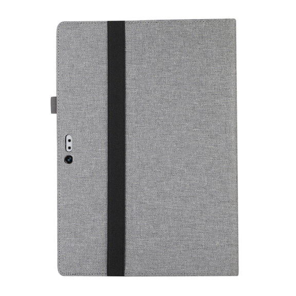For Microsoft Surface Pro 4/5/6/7 Fabric Leather Tablet Case(Grey)