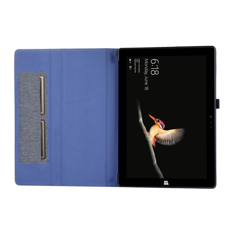 For Microsoft Surface Pro 4/5/6/7 Fabric Leather Tablet Case(Red)