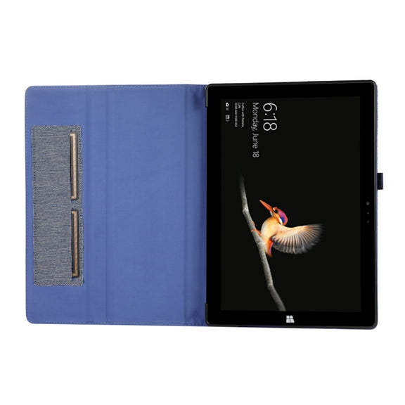For Microsoft Surface Pro 4/5/6/7 Fabric Leather Tablet Case(Red)
