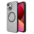 For iPhone 13 R-JUST RJ57 CD Pattern MagSafe Cooling Phone Case(Silver) - iPhone 13 Cases by R-JUST | Online Shopping South Africa | PMC TechLife