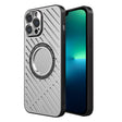 For iPhone 13 Pro Max R-JUST RJ57 CD Pattern MagSafe Cooling Phone Case(Silver) - iPhone 13 Pro Max Cases by R-JUST | Online Shopping South Africa | PMC TechLife | Buy Now Pay Later Mobicred