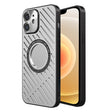 For iPhone 12 R-JUST RJ57 CD Pattern MagSafe Cooling Phone Case(Silver) - iPhone 12 / 12 Pro Cases by R-JUST | Online Shopping South Africa | PMC TechLife