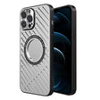 For iPhone 12 Pro Max R-JUST RJ57 CD Pattern MagSafe Cooling Phone Case(Silver) - iPhone 12 Pro Max Cases by R-JUST | Online Shopping South Africa | PMC TechLife | Buy Now Pay Later Mobicred