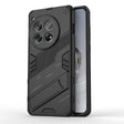 For OnePlus 12 5G Punk Armor 2 in 1 PC + TPU Phone Case with Holder(Black) - OnePlus Cases by PMC TechLife | Online Shopping South Africa | PMC TechLife