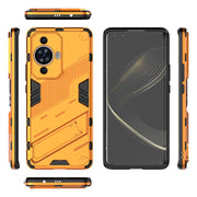 For Huawei nova 11 Pro 4G Punk Armor 2 in 1 PC + TPU Phone Case with Holder(Orange)