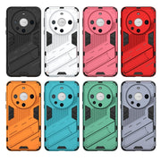 For Huawei Mate 60 Pro Punk Armor 2 in 1 PC + TPU Phone Case with Holder(White)