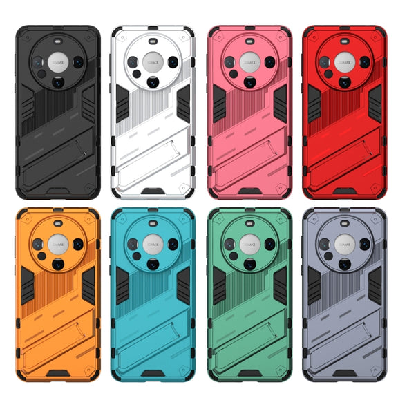 For Huawei Mate 60 Punk Armor 2 in 1 PC + TPU Phone Case with Holder(Blue)