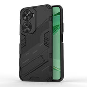 For Huawei nova 11 SE Punk Armor 2 in 1 PC + TPU Phone Case with Holder(Black)