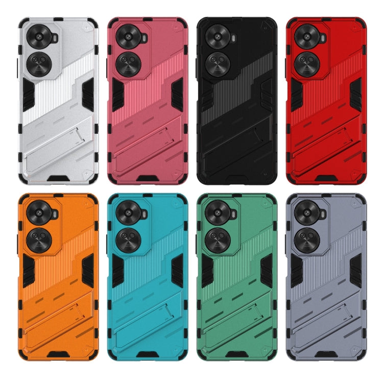 For Huawei nova 11 SE Punk Armor 2 in 1 PC + TPU Phone Case with Holder(Red)