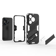 For Huawei Pura 70 Punk Armor 2 in 1 PC + TPU Phone Case with Holder(Red)