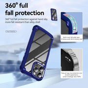 For iPhone 16 Pro TPU + PC Lens Protection Phone Case(Blue)