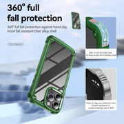For iPhone 16 Pro Max TPU + PC Lens Protection Phone Case(Green)
