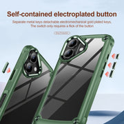 For iPhone 16 TPU + PC Lens Protection Phone Case(Green)