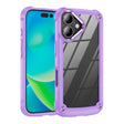 For iPhone 16 TPU + PC Lens Protection Phone Case(Purple) - iPhone 16 Cases by PMC TechLife | Online Shopping South Africa | PMC TechLife | Buy Now Pay Later Mobicred