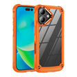 For iPhone 16 TPU + PC Lens Protection Phone Case(Orange) - iPhone 16 Cases by PMC TechLife | Online Shopping South Africa | PMC TechLife | Buy Now Pay Later Mobicred