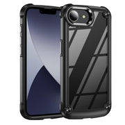 For iPhone 16e TPU + PC Lens Protection Phone Case(Black)