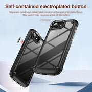 For iPhone 16e TPU + PC Lens Protection Phone Case(Black)