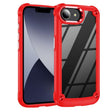 For iPhone 16e TPU + PC Lens Protection Phone Case(Red) - iPhone 16e Cases by PMC TechLife | Online Shopping South Africa | PMC TechLife | Buy Now Pay Later Mobicred