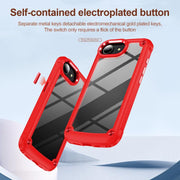 For iPhone 16e TPU + PC Lens Protection Phone Case(Red)