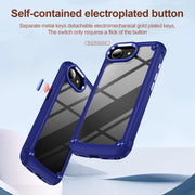For iPhone 16e TPU + PC Lens Protection Phone Case(Blue)