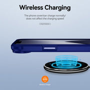 For iPhone 16e TPU + PC Lens Protection Phone Case(Blue)