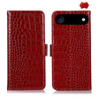 For iPhone 17 Air Crocodile Top Layer Cowhide Leather Phone Case(Red) - free shipping - PMc TechLife - Order now!