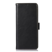 For iPhone 16 Pro Max Crazy Horse Top Layer Cowhide Leather Phone Case(Black)