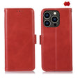 For iPhone 16 Pro Crazy Horse Top Layer Cowhide Leather Phone Case(Red) - iPhone 16 Pro Cases by PMC TechLife | Online Shopping South Africa | PMC TechLife | Buy Now Pay Later Mobicred